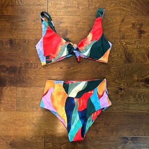 SHEIN High Waisted Two-Piece Swim Suit